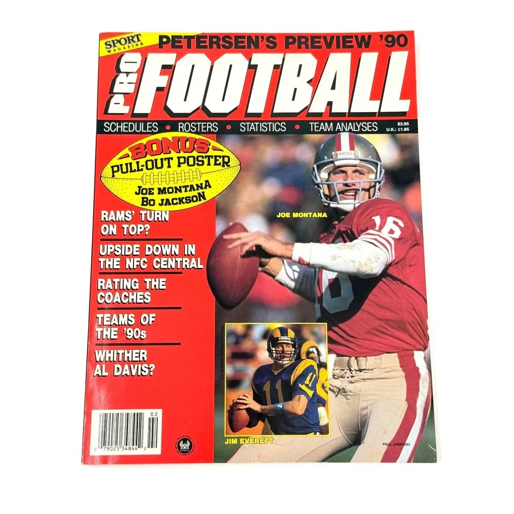 Joe Montana Sports Card Trader Petersen Football Magazine Lot 1990 49ers